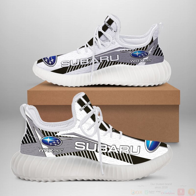 Subaru WRX STI White Yeezy Sneaker Shoes 1