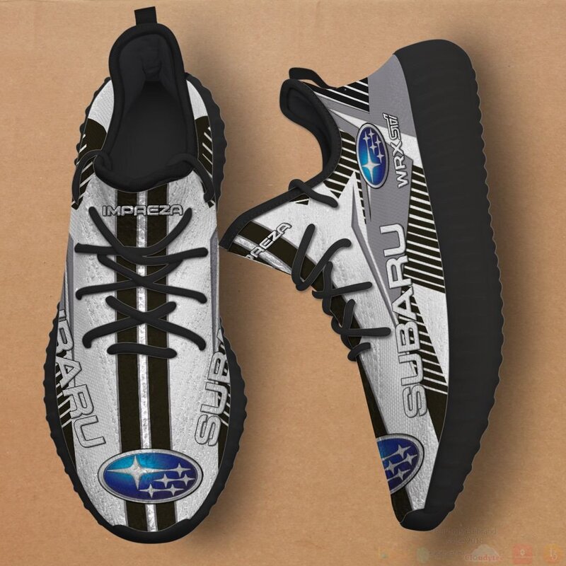 BEST Subaru WRX STI White Yeezy Boost 3 Subaru WRX STI White Yeezy Sneaker Shoes 1 2