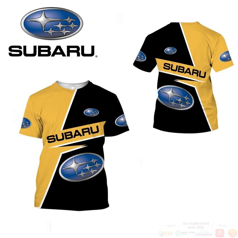 BEST Subaru Yellow 3D All Over Pint Hoodie, Shirt 3 Subaru Yellow 3D Hoodie Shirt 1 2