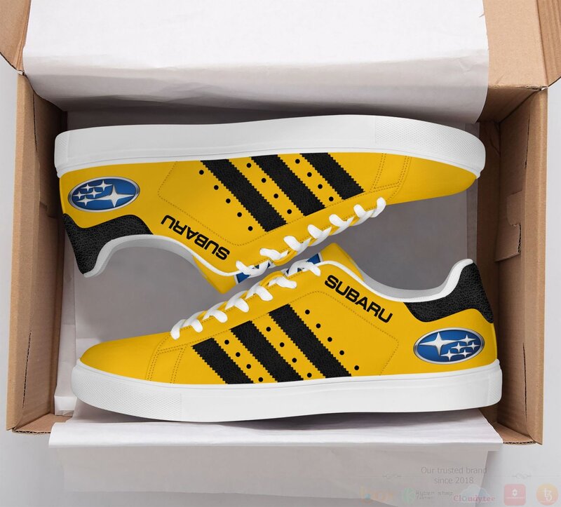 Subaru Yellow Stan Smith Low Top Shoes