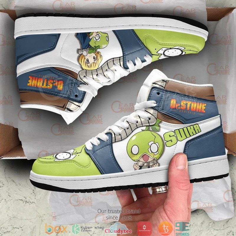 Suika Anime Dr. Stone Air Jordan High top shoes 4 Suika Anime Dr Stone Air Jordan High top shoes 1 2 3