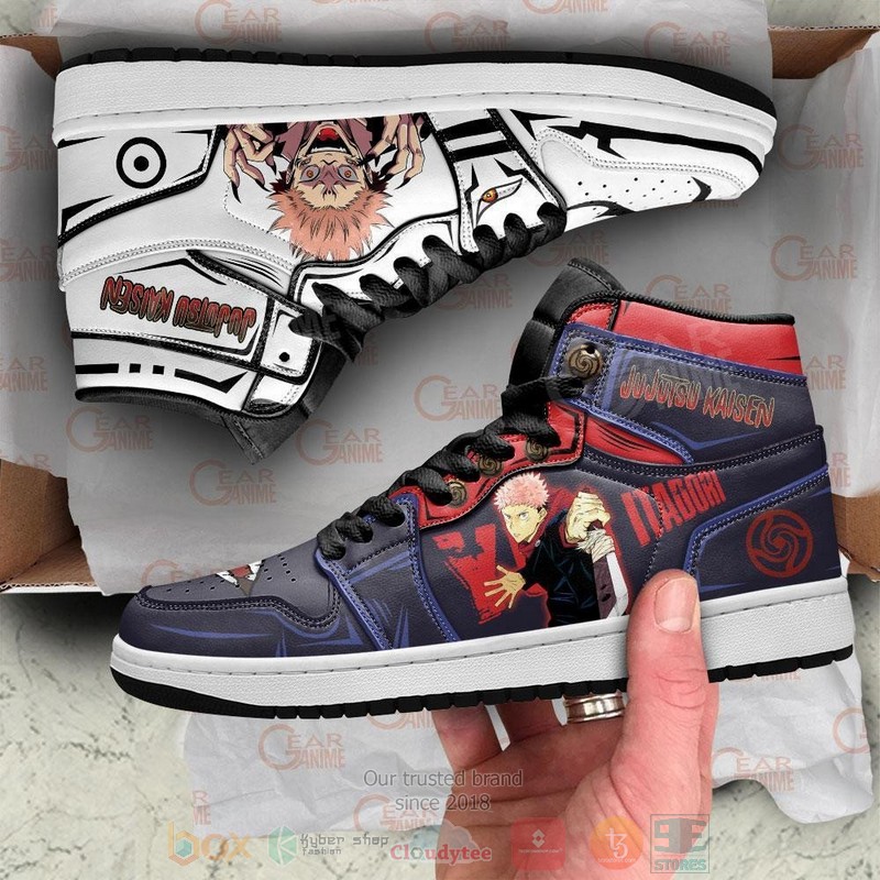 Sukuna And Itadori Jujutsu Kaisen Anime Air Jordan high top Sneaker Shoes 3 Sukuna And Itadori Jujutsu Kaisen Anime Air Jordan high top shoes 1 2