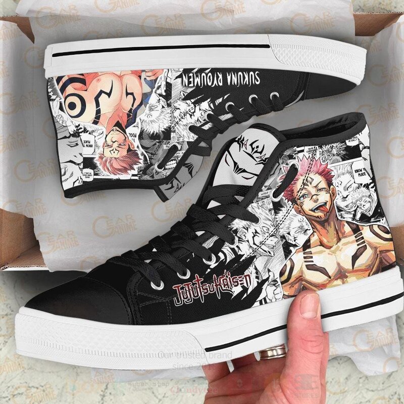 Sukuna Ryoumen Custom Manga Anime Jujutsu Kaisen High Top Shoes 1