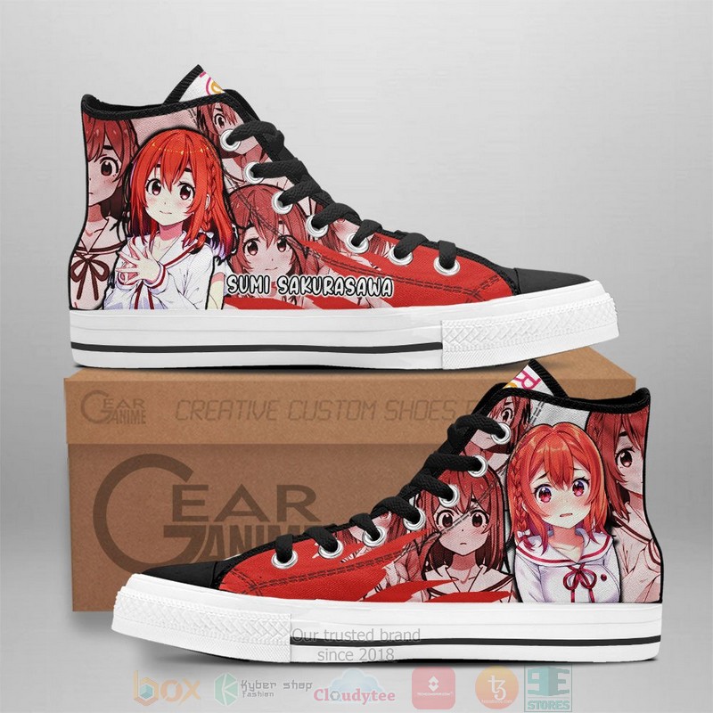 Sumi Sakurasawa Rent A Girlfriend Anime Canvas High Top Shoes