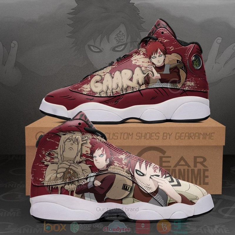 Sunagakure Gaara Naruto Anime Air Jordan 13 Shoes