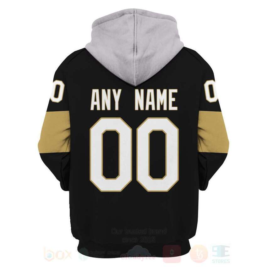 BEST NHL Vegas Golden Knights Personalized Custom Black Unisex 3D Hoodie, Shirt 4 NHL Vegas Golden Knights Personalized Black 3D Hoodie Shirt 1 2 3