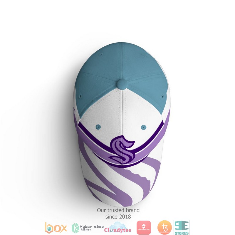 NHL Seattle Kraken Fights Cancer Cap 4 NHL Seattle Kraken Fights Cancer Cap 1 2 3