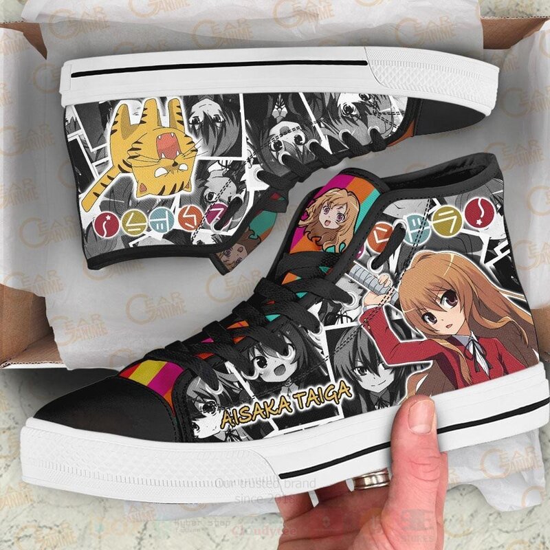Taiga Aisaka Custom Manga Anime Toradora High Top Shoes 1