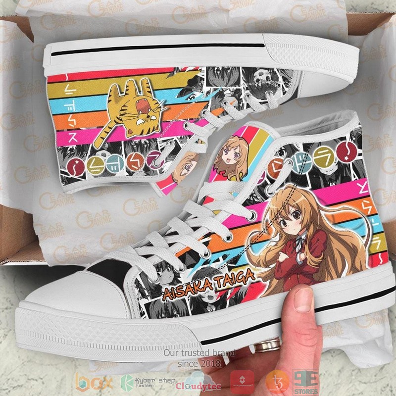 Taiga Aisaka Toradora High Top Canvas Shoes 1