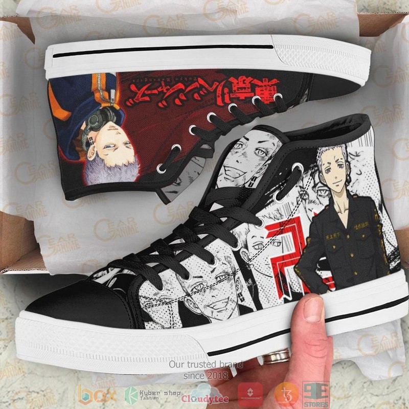 Takashi Mitsuya Tokyo Revengers High Top Canvas Shoes 1