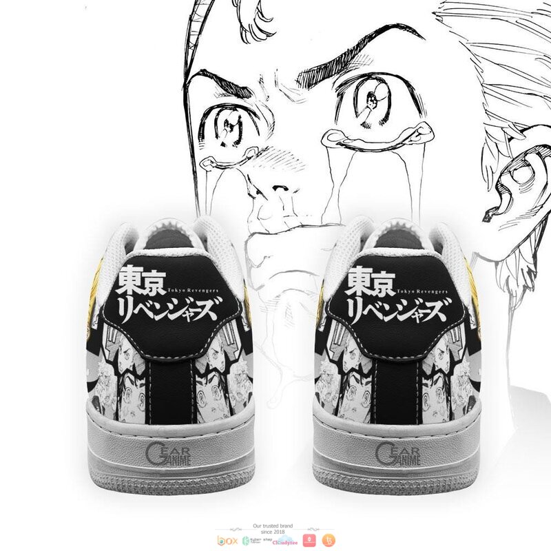 Takemichi Hanagaki Anime Tokyo Revengers Nike Air Force Shoes 1 2 3