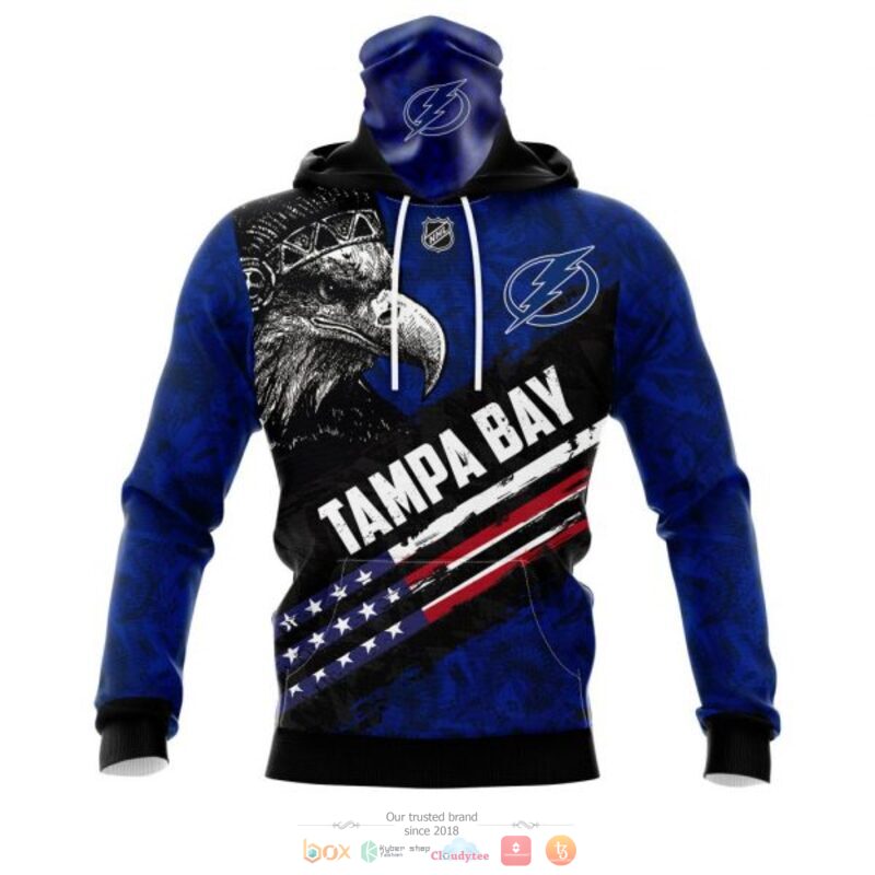 Tampa Bay Lightning NHL Eagle American flag full print 3D shirt, hoodie 4 Tampa Bay Lightning NHL Eagle American flag 3D shirt hoodie 1 2 3