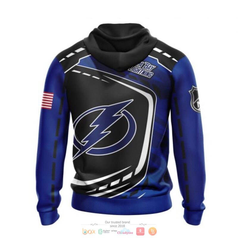 Tampa Bay Lightning NHL black blue full print 3D shirt, hoodie 3 Tampa Bay Lightning NHL black blue 3D shirt hoodie 1 2