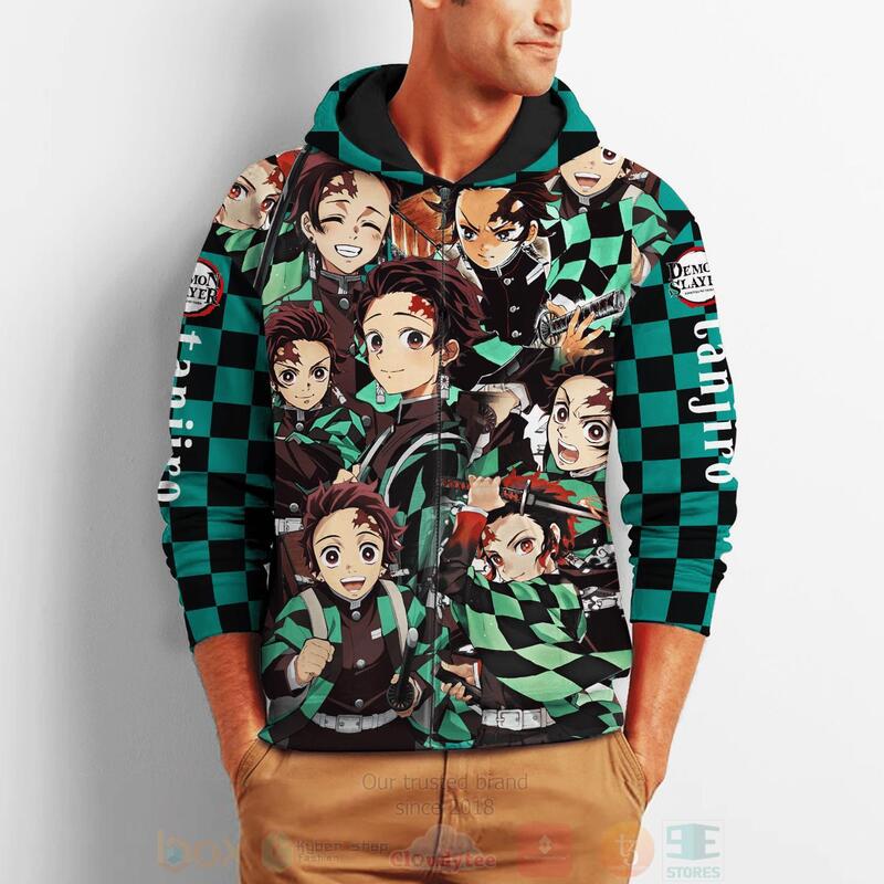 BEST Tanjiro Demon Slayers Costume Anime 3D Hoodie, T-Shirt 2 Tanjiro Demon Slayers Costume Anime 3D Hoodie Shirt 1