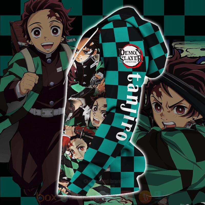 BEST Tanjiro Demon Slayers Costume Anime 3D Hoodie, T-Shirt 3 Tanjiro Demon Slayers Costume Anime 3D Hoodie Shirt 1 2