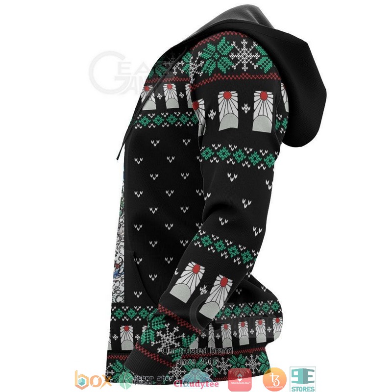 Tanjiro Kamado Christmas Demon Slayer Anime 3d shirt hoodie 1 2 3 4