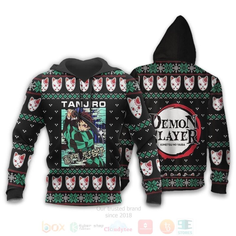 BEST Tanjiro Kamado Demon Slayer Anime Custom Clothes 3D Hoodie, T-Shirt 3 Tanjiro Kamado Demon Slayer Anime Custom Clothes 3D Hoodie Shirt 1 2