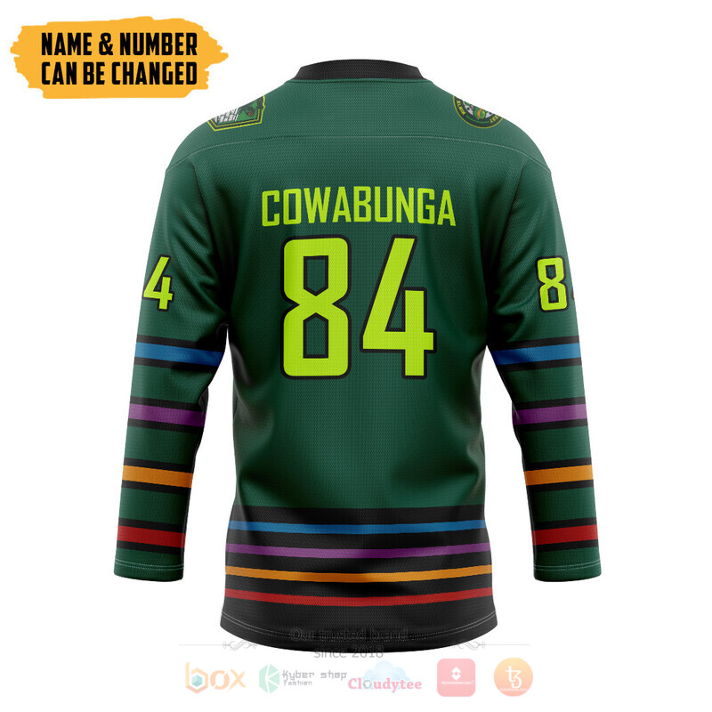 Teenage Mutant Ninja Turtles New York City Custom Hockey Jersey 2 Teenage Mutant Ninja Turtles New York City Custom Hockey Jersey 1