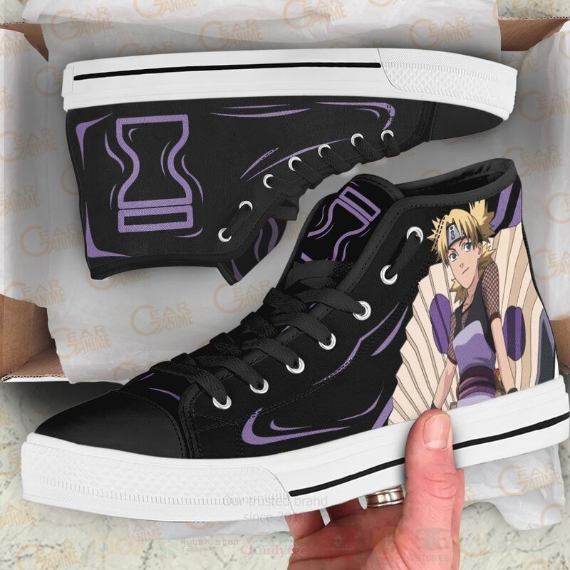 BEST Temari Custom Anime High Top Canvas Sneakers 4 Temari Custom Anime High Top Shoes 1 2 3