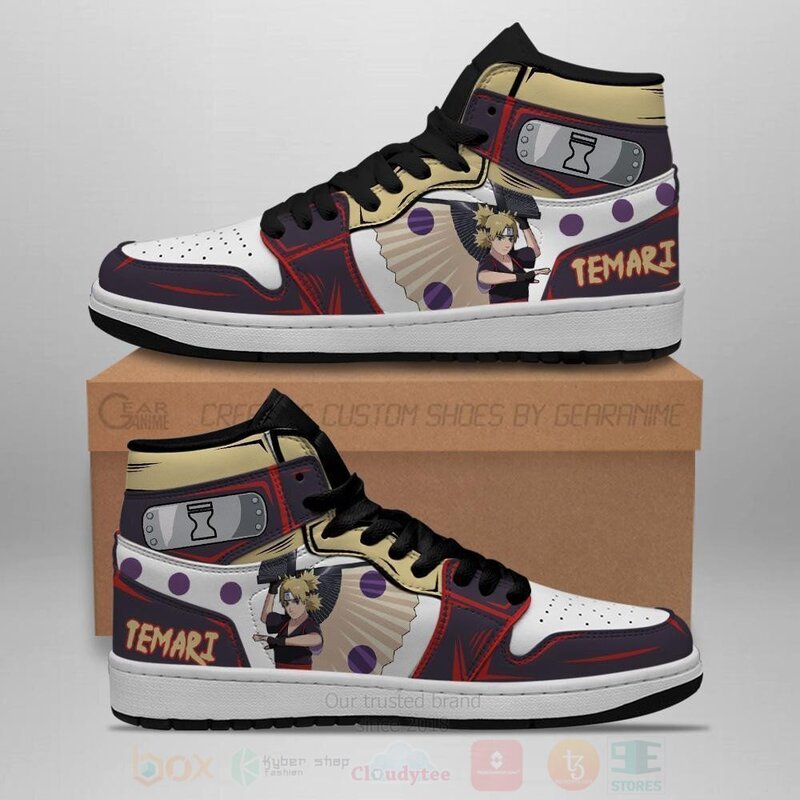 Temari Skill Costume Boots Anime Air Jordan High Top Shoes 1