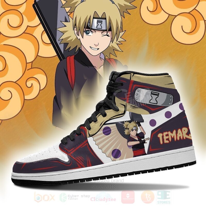 Temari Skill Costume Boots Anime Air Jordan High Top Shoes 1 2