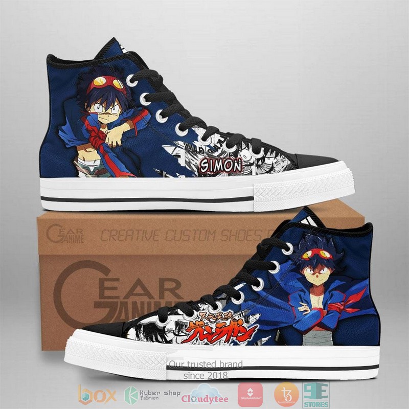 Tengen Toppa Gurren Lagann Simon High Top Canvas Shoes