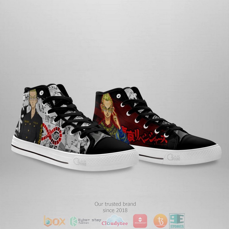 Tetta Kisaki Tokyo Revengers High Top Canvas Shoes 3 Tetta Kisaki Tokyo Revengers High Top Canvas Shoes 1 2