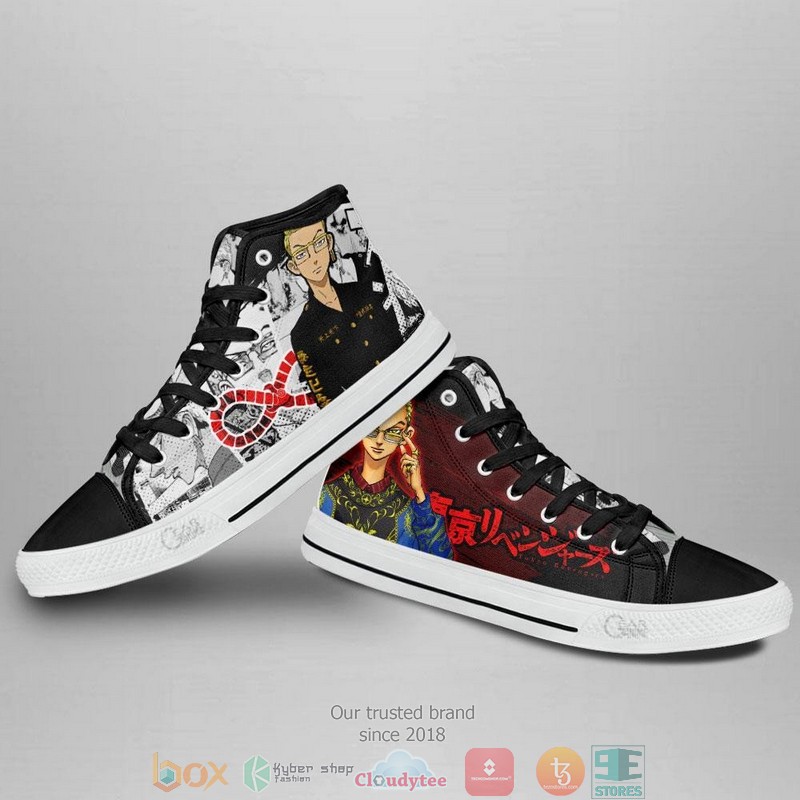 Tetta Kisaki Tokyo Revengers High Top Canvas Shoes 4 Tetta Kisaki Tokyo Revengers High Top Canvas Shoes 1 2 3