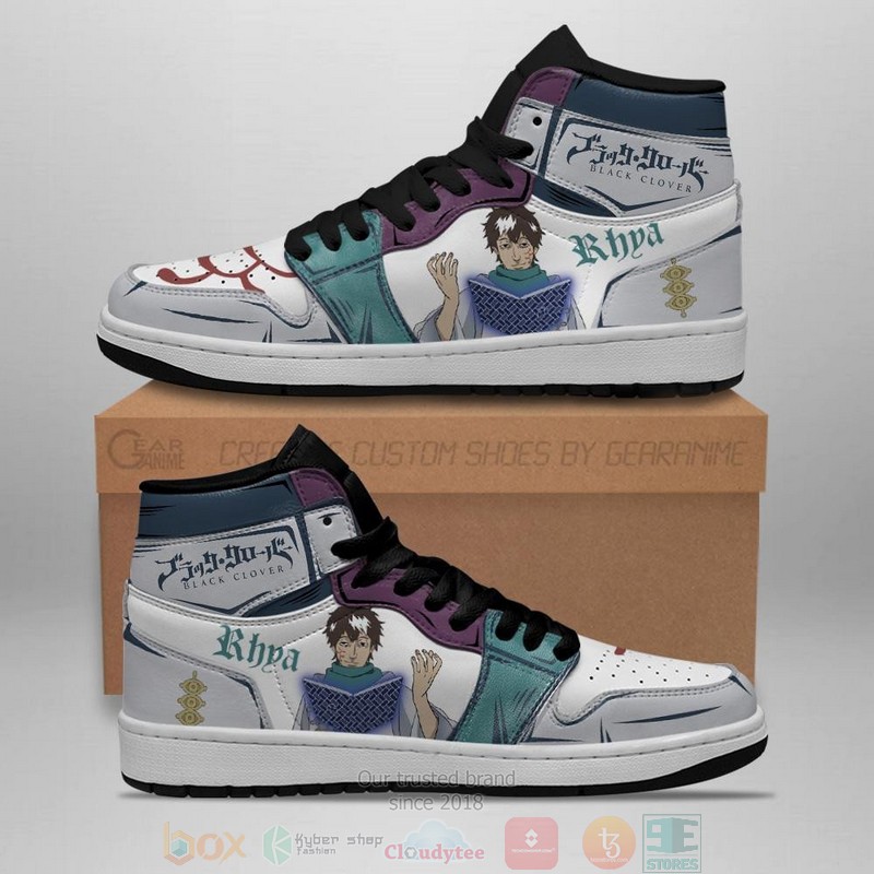 Third Eye Rhya Black Clover Anime Air Jordan High Top Shoes 1