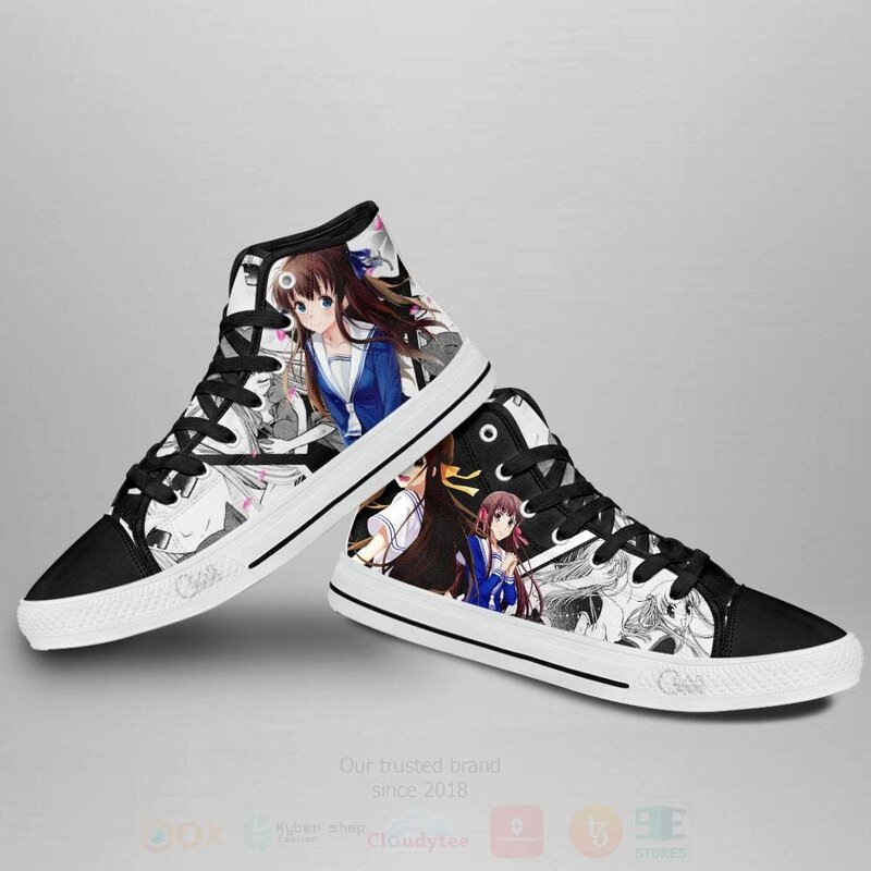 BEST Tohru Honda Custom Manga Anime Fruits Basket High Top Canvas Sneakers 4 Tohru Honda Custom Manga Anime Fruits Basket High Top Shoes 1 2 3