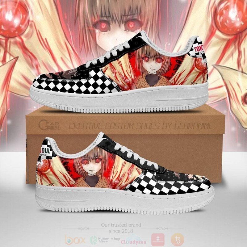 Tokyo Ghoul Hinami Checkerboard Nike Air Force Shoes