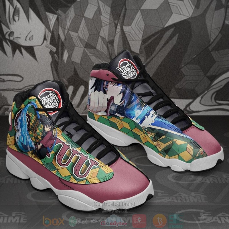 Tomioka Giyuu Anime Demon Slayer Air Jordan 13 Sneaker Shoes 2 Tomioka Giyuu Anime Demon Slayer Air Jordan 13 Shoes 1