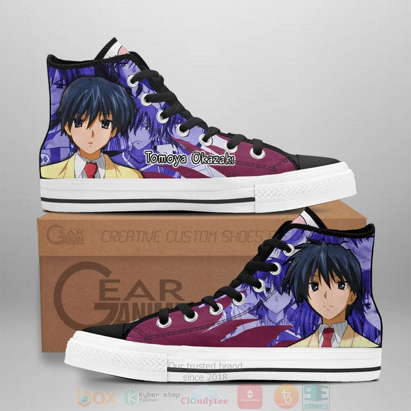 Tomoya Okazaki Clannad Anime Canvas High Top Shoes