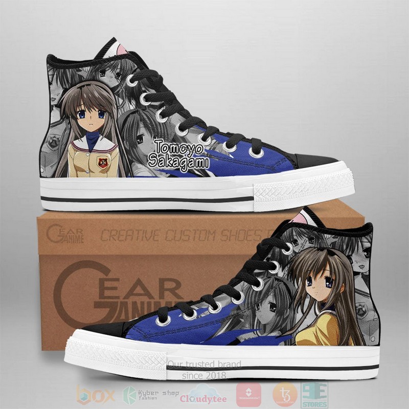 Tomoyo Sakagami Clannad Anime Canvas High Top Shoes