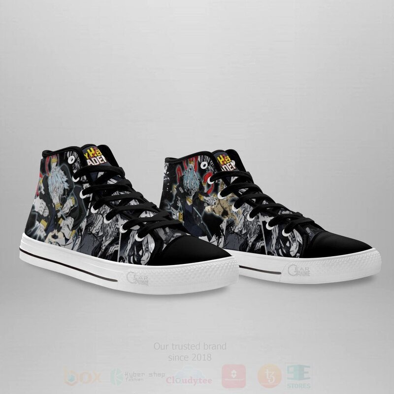 BEST Tomura Shigaraki Custom Anime My Hero Academia High Top Canvas Sneakers 3 Tomura Shigaraki Custom Anime My Hero Academia High Top Shoes 1 2