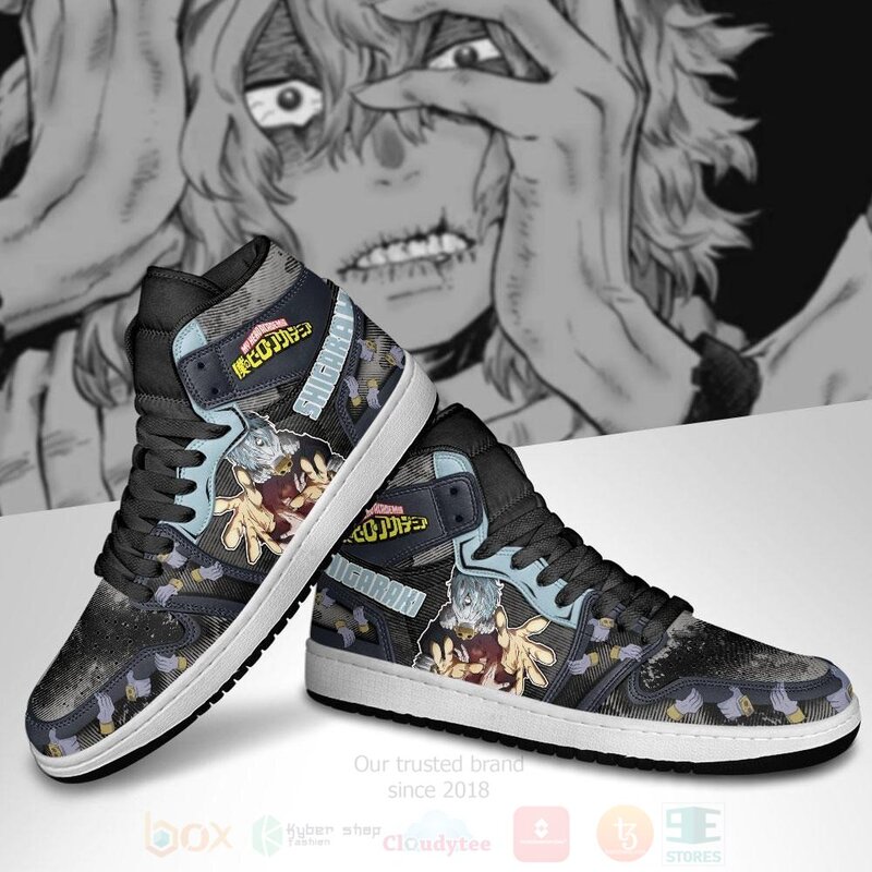 BEST Tomura Shigaraki My Hero Academia Anime Air Jordan 1 Retro High 5 Tomura Shigaraki My Hero Academia Anime Air Jordan High Top Shoes 1 2 3 4