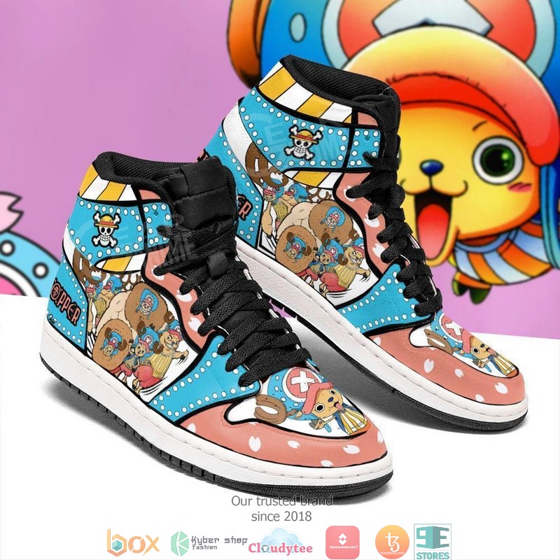 Tony Tony Chopper Anime One Piece Air Jordan High Top Shoes 1