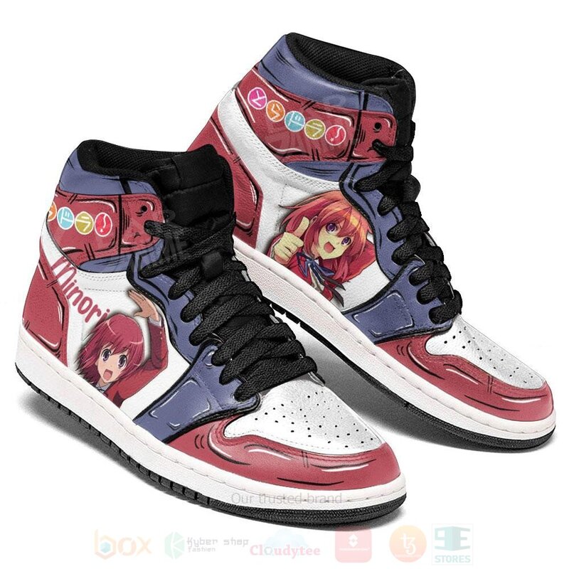 BEST Toradora Kushieda Minori Custom Anime Air Jordan 1 Retro High 3 Toradora Kushieda Minori Custom Anime Air Jordan High Top Shoes 1 2