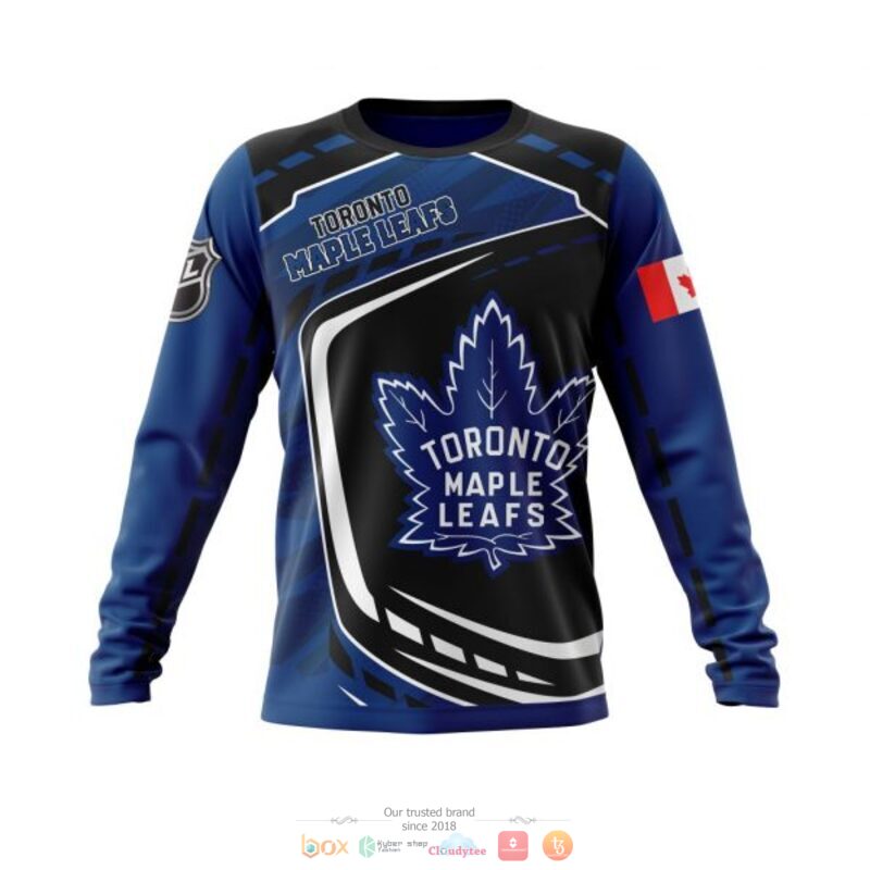 Toronto Maple Leafs NHL black blue full print 3D shirt, hoodie 6 Toronto Maple Leafs NHL black blue 3D shirt hoodie 1 2 3 4 5