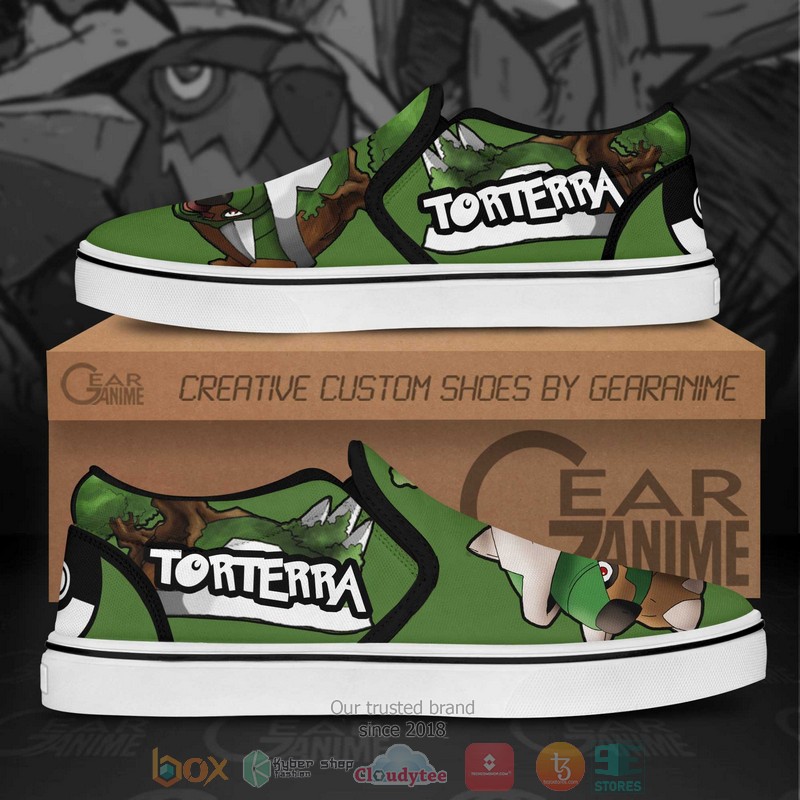 Torterra Pokemon Anime Slip On Shoes 1