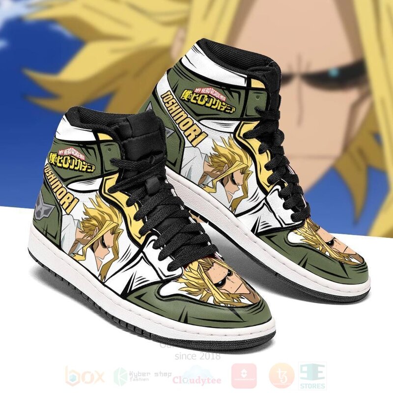 Toshinori Yagi Custom Anime My Hero Academia Air Jordan High Top Shoes 1