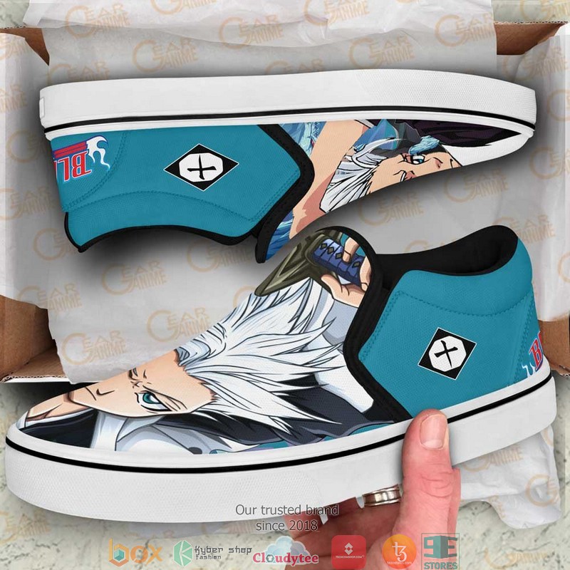 Toshiro Hitsugaya Anime Bleach Slip On Sneakers Shoes 1