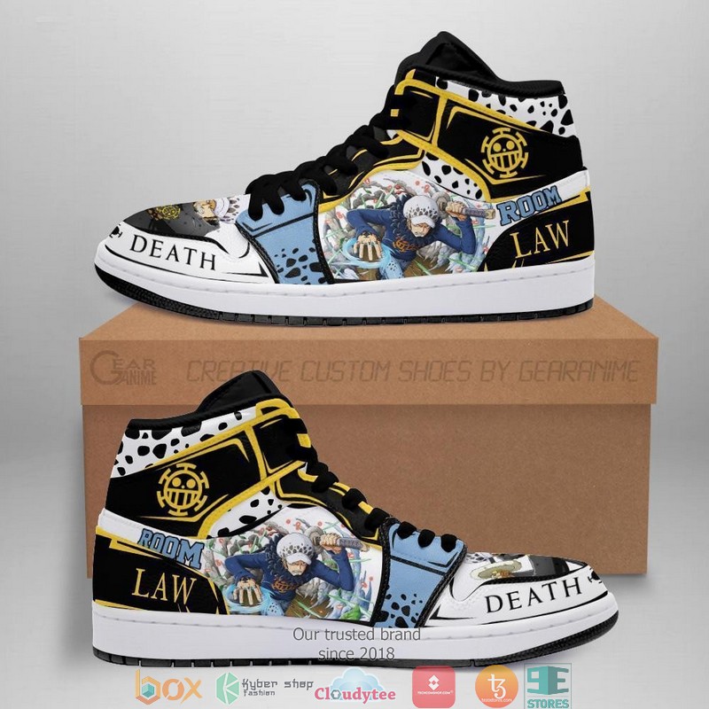 Trafalgar D Water Law Anime One Piece Air Jordan High Top Shoes