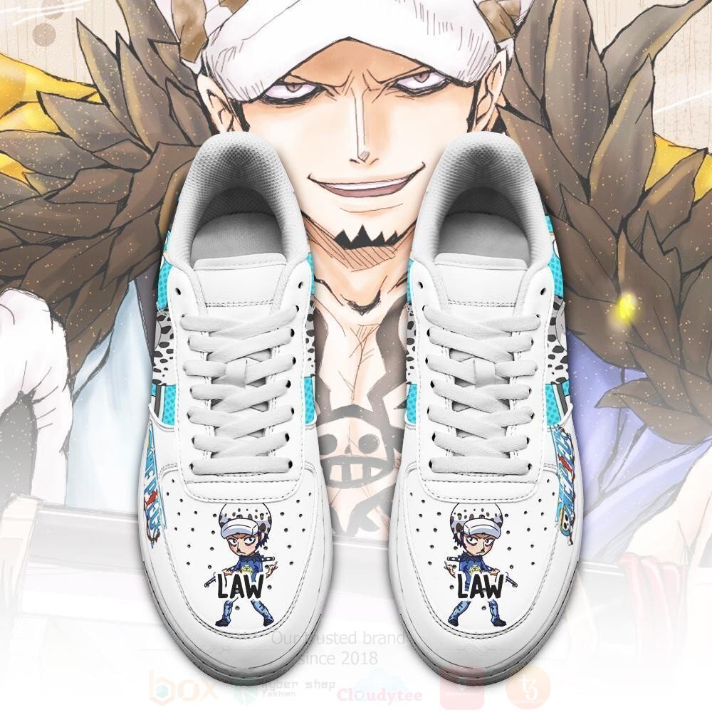 Trafalgar D Water Law Custom Anime One Piece NAF Shoes 1