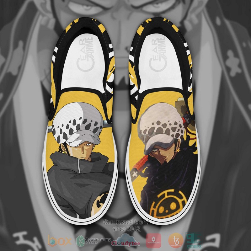 Trafalgar D Law One Piece Anime Slip On Shoes