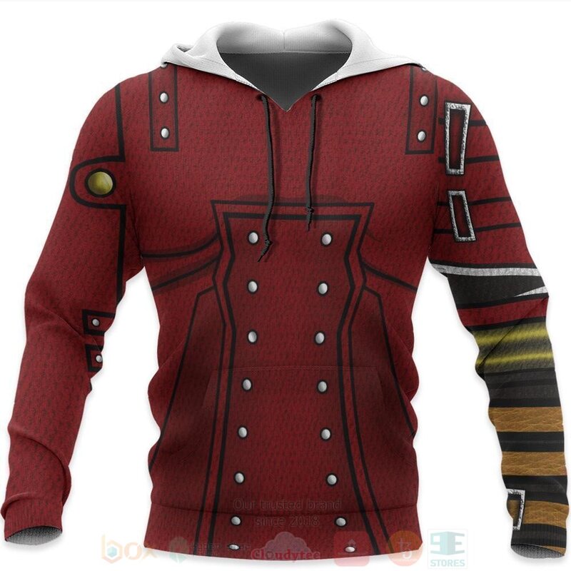 Trigun Vash The Stampede Costume Uniform Anime 3D Hoodie Shirt 1 2
