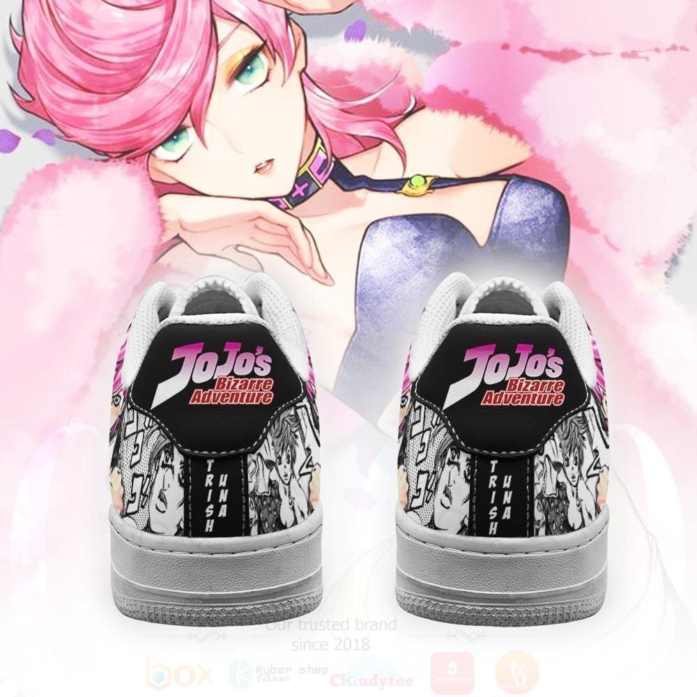 BEST Trish Una Manga Style JoJo's Anime Nike Air Force Shoes 3 Trish Una Manga Style JoJos Anime NAF Shoes 1 2