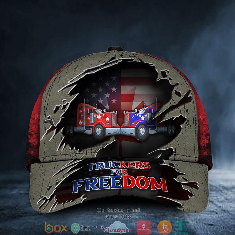 Truckers For Freedom Canada American Flag Cap