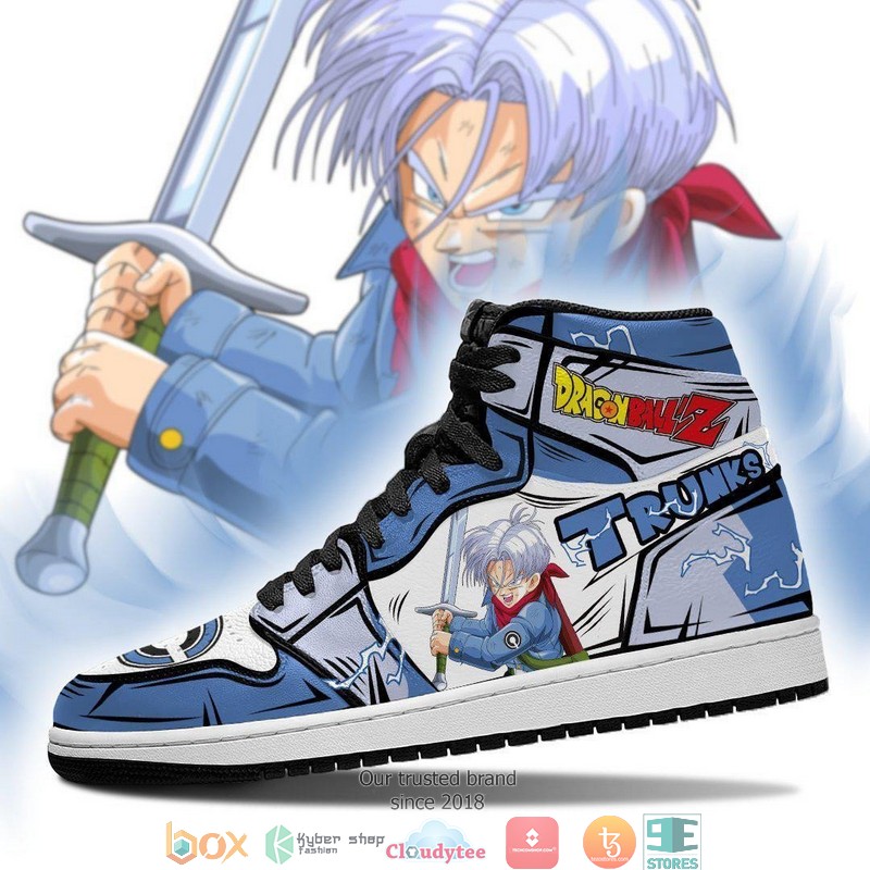 Trunks Anime Dragon Ball Air Jordan High Top Shoes 3 Trunks Anime Dragon Ball Air Jordan High Top Shoes 1 2