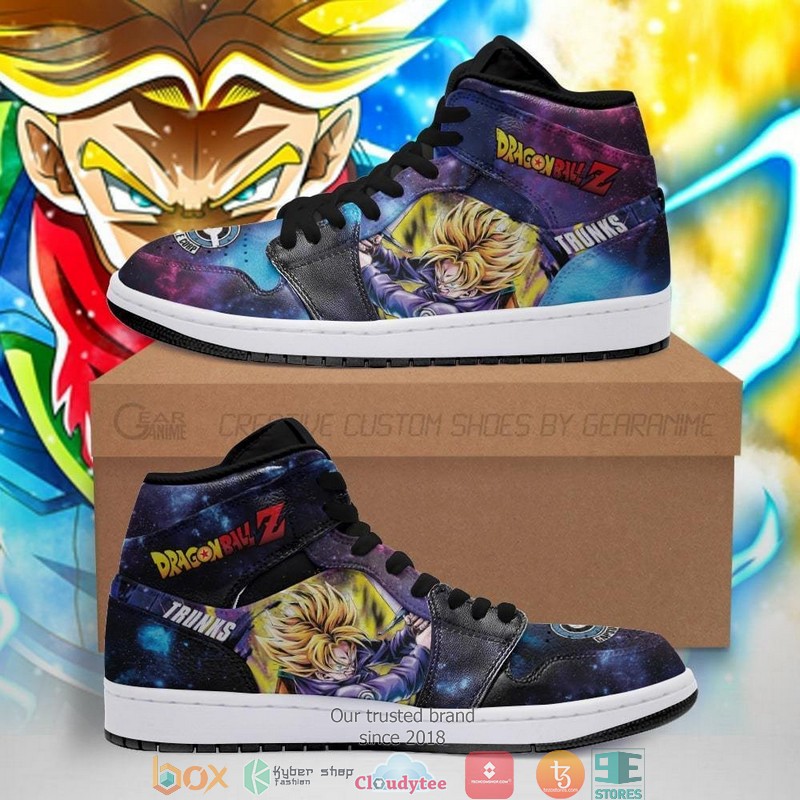 Trunks SSJ Galaxy Dragon Ball Anime Air Jordan High Top Shoes